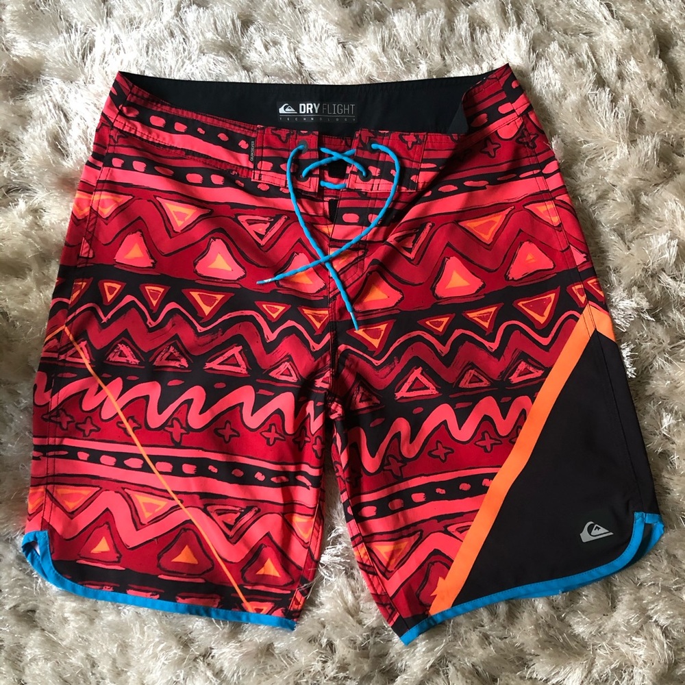 AG46 Quiksilver Drawstring Surfer Swim Shorts